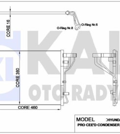 KLIMA RADYATORU KOMPLE I30 CEED DIZEL 2007 2012