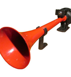 2 NO TEK BORULU METAL HAVALI KORNA 12V