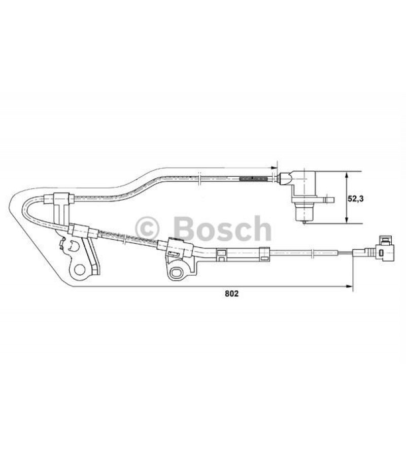 ABS SENSORU ON SOL AVENSIS 03>08 COROLLA 02>07
