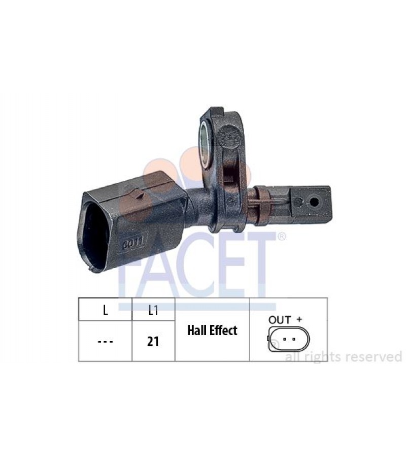 ABS SENSORU SOL ON GOLF VII 13>> PASSAT 15>> POLO 05>> TIGUAN 16>> TOURAN 16>> 12>> A1 11>> A3 13>> TT 15>>SEAT MII 12>> IBIZA 09>> LEON 13>> TOLEDO 13>> CITIGO 12>> FABIA