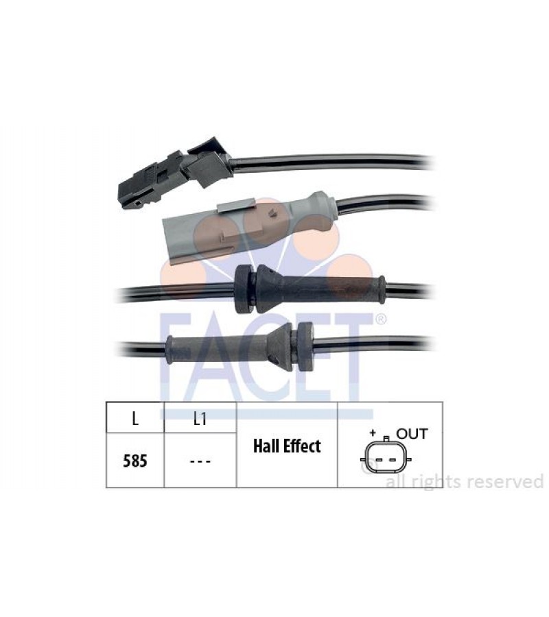 ABS SENSORU ARKA SOL KANGOO III 08> , CITAN 415 12>