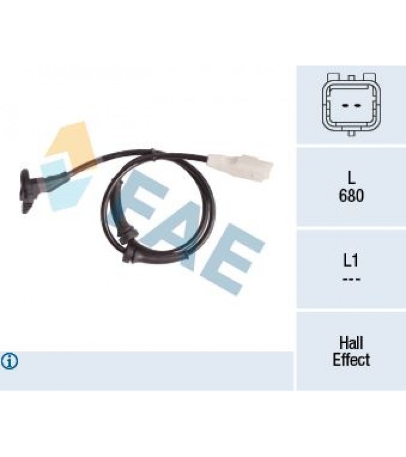 ABS SENSORU ON (SAG / SOL) P307 EM P307 YM P3008 RCZ P308 P5008 C4 C4 II DS4 DS5