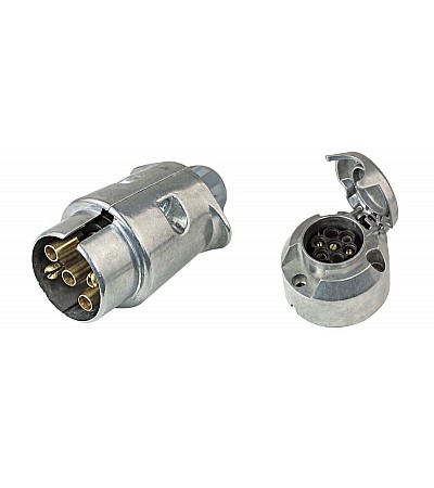 12V-5LI RÖMORK FISI+PRIZI TAKIM (METAL)