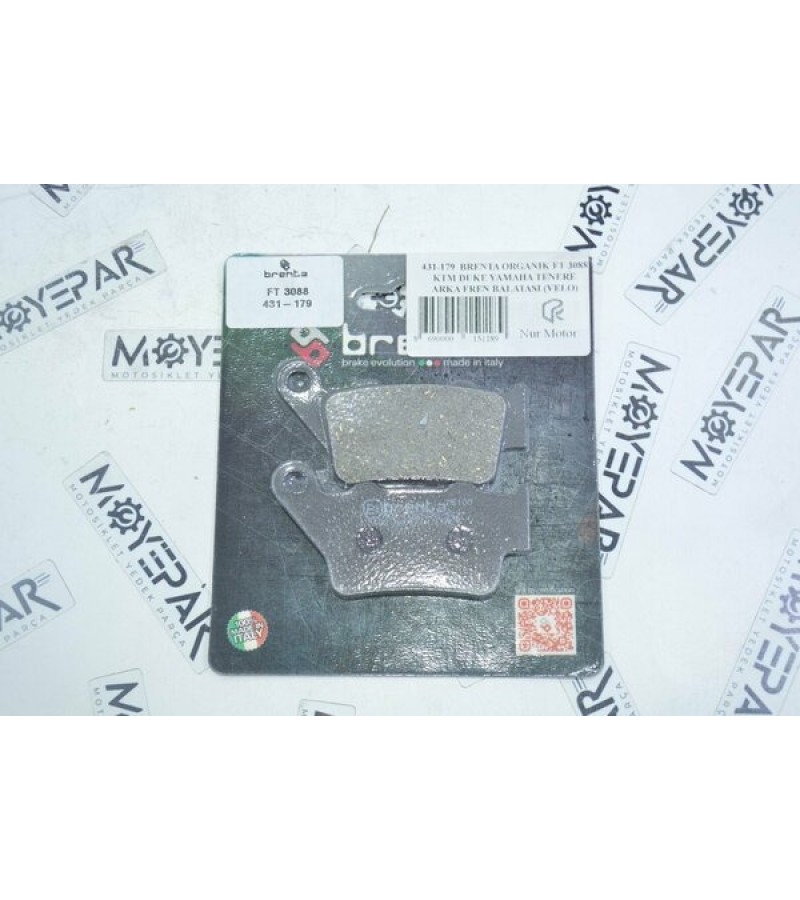 431-179 BRENTA ORGANIK FT 3088 KTM DUKE YAMAHA TENERE ARKA FREN BALATASI (VELO)