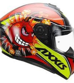 Axxis Bomba Kırmızı Kask (KOYU VİZÖR HEDİYELİ)