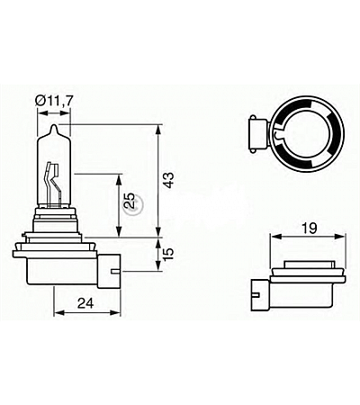 AMPUL ECO 12 V W21W 21 W W3X16D

