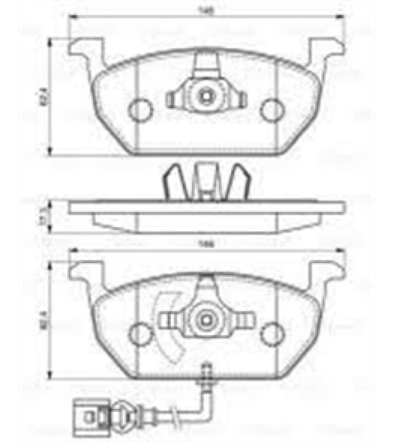FREN BALATASI ON (146 MM) VOLKSWAGEN GOLF VII AUDI A3 SEAT L EON SKODA OCTAVIA III 12
FREN BALATASI ON (146 MM) VOLKSWAGEN GOLF VII AUDI A3 SEAT L EON SKODA OCTAVIA III 12
