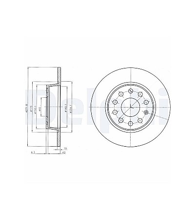 FREN DISKI ARKA(9D 272MM) CADDY GOLF LEON 13
