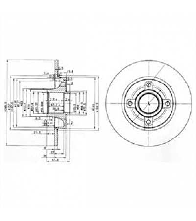 FREN DISKI ARKA (4D 249MM) RULMANLI P307 C4 01

