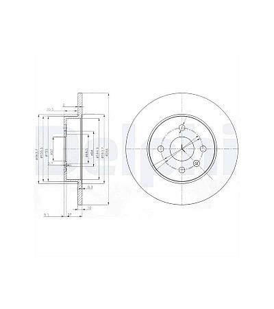 FREN DISKI ARKA (4D 264MM) ASTRA MERIVA 01

