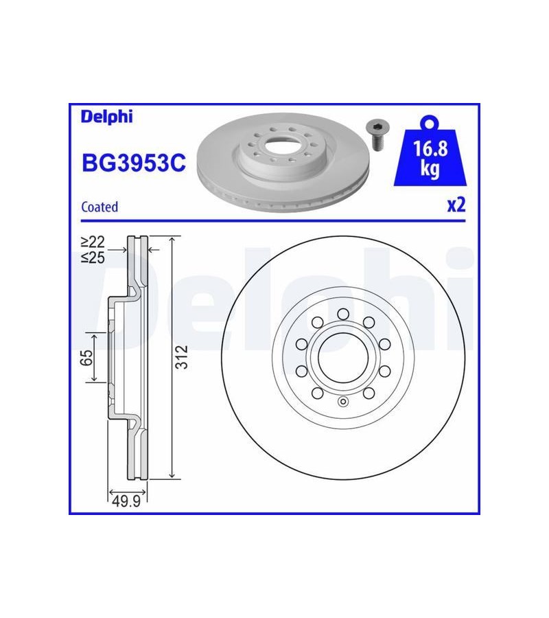 FREN DISKI ON (5D 312 MM) SEAT LEON 13 VOLKSWAGEN GOLF VVIVI I 07
FREN DISKI ON (5D 312 MM) SEAT LEON 13 VOLKSWAGEN GOLF VVIVI I 07
