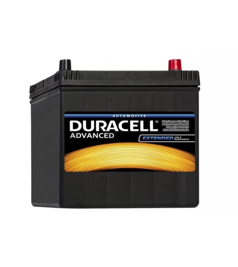 DURACELL AKÜ 60AH 510EN D23 DÜZ YÜKSEK (233X173X225) MAZDA NISSAN HYUNDAI KIA
