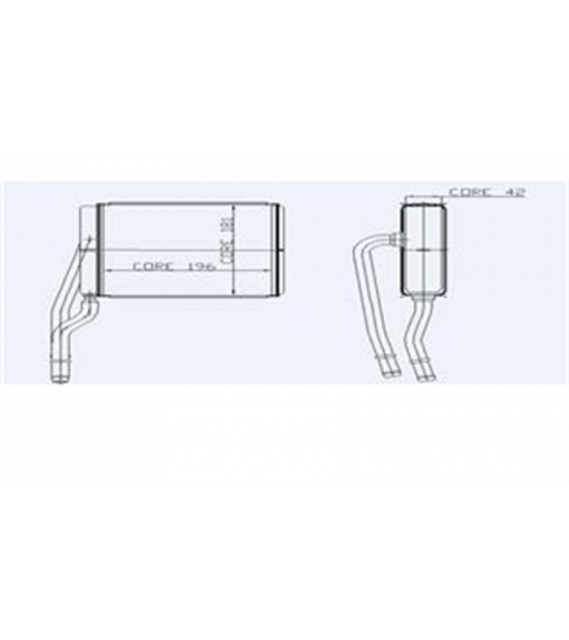 KALORIFER RADYATORU (195X182X42) FORD TRANSIT CONNECT FOCUS 18 TDCI (SOLDAN DIREKSIYON)
