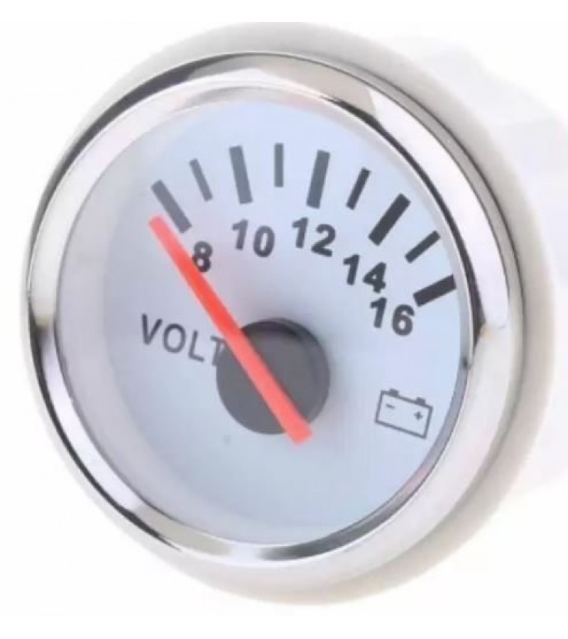 Voltmetre 12v 52mm Siyah
