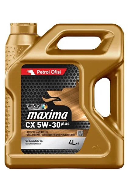 Petrol Ofisi Maxima CX 5W-30 Tam Sentetik Motor Yağı 4 Litre