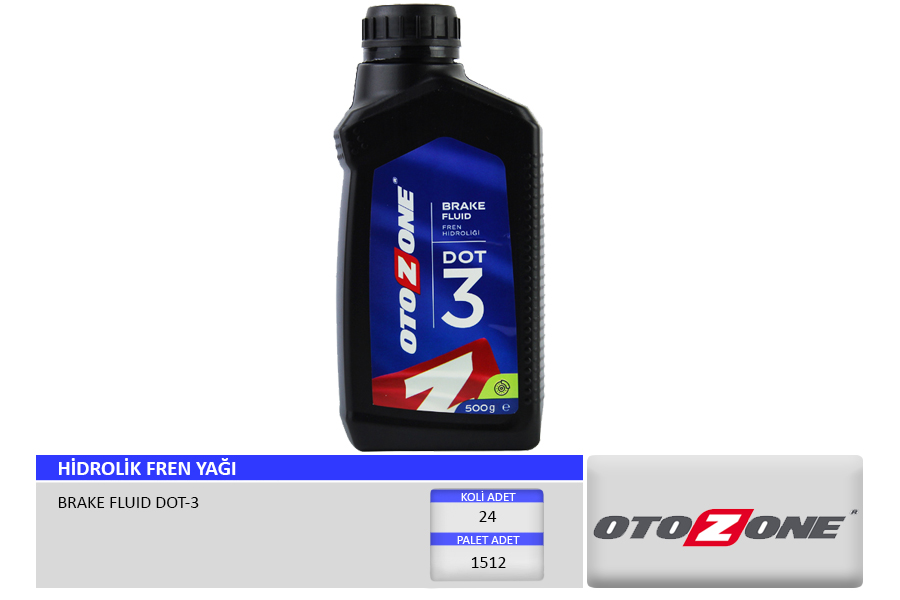 HİDROLİK FREN YAĞI DOT-3 500g