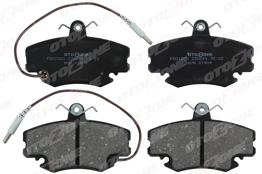 ÖN BALATA FİŞLİ RENAULT R9-R19-R21-CLIO I-II-MEGANE I-TWINGO-LOGAN-SANDERO-SOLENZA (GDB 400)