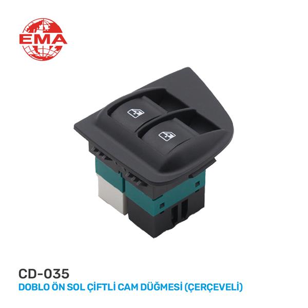 CAM AÇMA ANAHTARI FIAT DOBLO (05-) SOL (ÇİFTLİ-ÇERÇEVELİ)