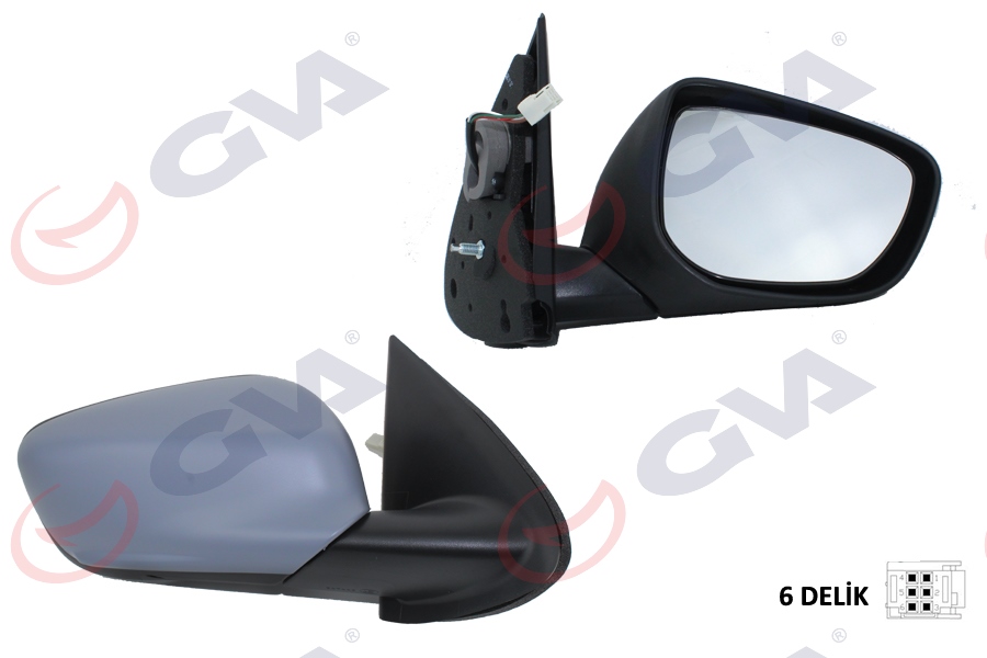 DIŞ DİKİZ AYNASI SAĞ C-ELYSEE-301 13> ELEKTRİKLİ+ISITMALI+SENSÖRLÜ+ASTARLI+KONVEKS VM-512EHPSR