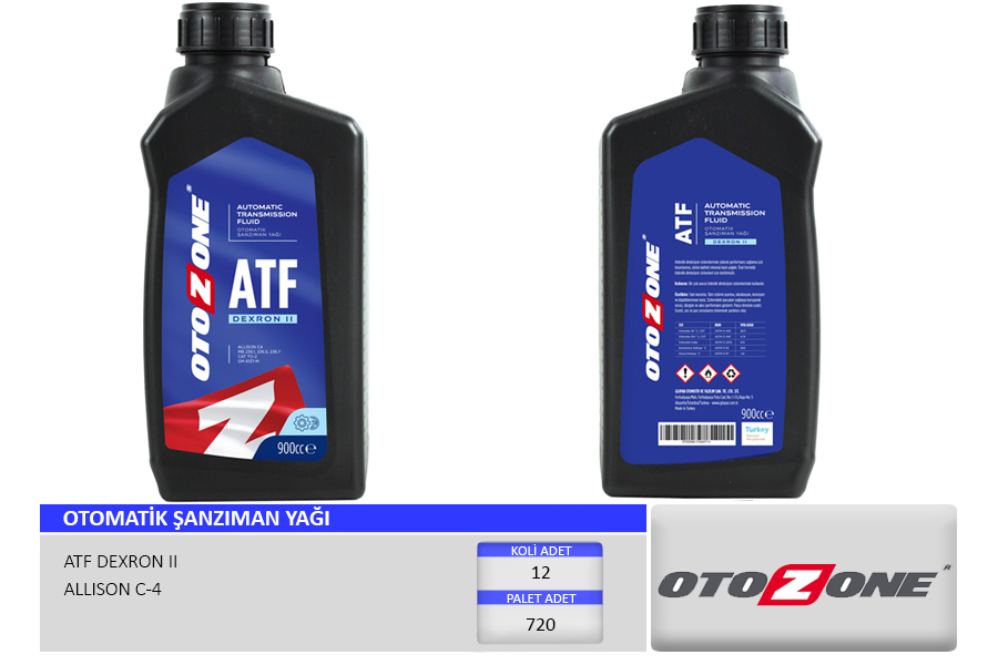 OTOMATİK ŞANZIMAN YAĞI ATF II 900CC DEXRON II (KIRMIZI)
